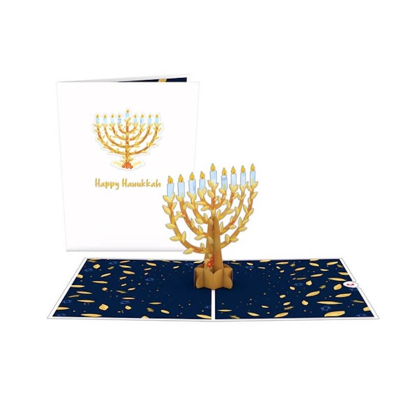 כרטיס פופ אפ לחנוכית אהבה פופ | מתנות | יוּדָאִיקָה